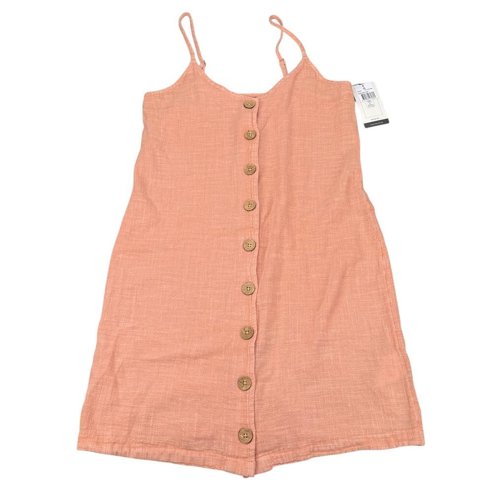 NWT RIP CURL Classic Surf Button Through Dress Size Large Light Coral Size XS - Picture 5 of 9